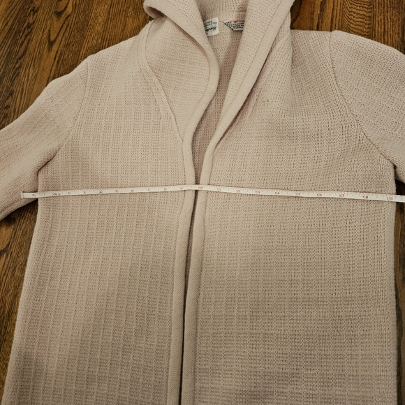 Vintage 70s sailor lapel collar knit jacket blazer size Small sweater coat pink - Picture 7 of 7